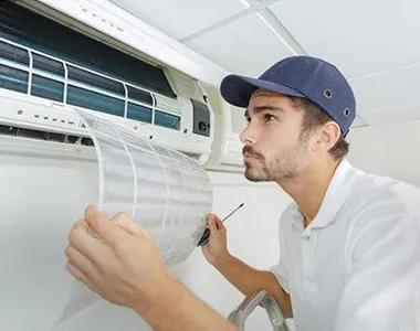 Cleaning an air conditioner filter